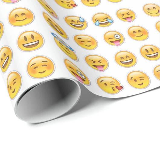 Emoji Geschenkpapier (Rolleneckpunkt)