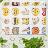 Emoji Geschirrtuch (Gefaltet)