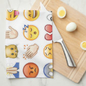 Emoji Geschirrtuch (Viertel Falte)