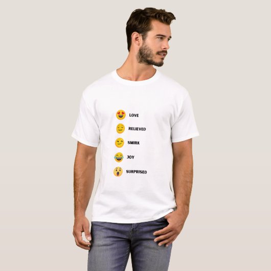 Emoji-Gesicht T-Shirt (Vorne ganz)