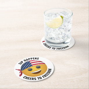 Emoji-Gesicht Untersetzer aus Papier