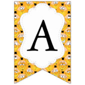 Emoji 😀 glückliche Alberne gelbe Gesichter Wimpelkette (Dritte Fahne)