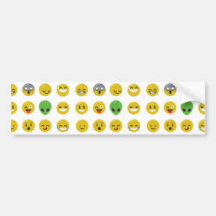 Emoji glückliches Gesicht Autoaufkleber