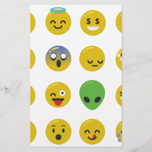 Emoji glückliches Gesicht Briefpapier