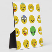 Emoji-glückliches Gesicht Fotoplatte (Seite)