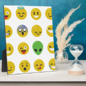 Emoji-glückliches Gesicht Fotoplatte (Seite)