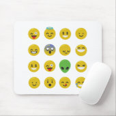 Emoji-glückliches Gesicht Mousepad (Mit Mouse)