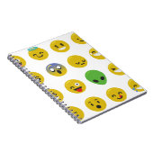 Emoji-glückliches Gesicht Notizblock (Rechte Seite)