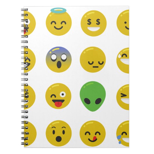 Emoji-glückliches Gesicht Notizblock (Vorderseite)