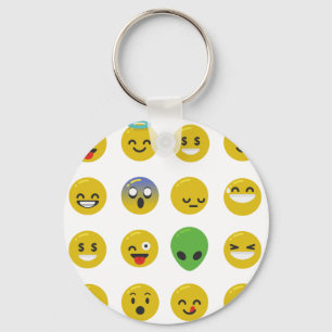 Emoji-glückliches Gesicht Schlüsselanhänger