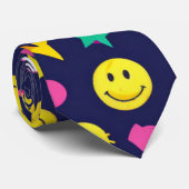 Emoji Glückliches Gesicht Spaß Krawatte (Gerollt)