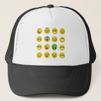 Emoji-glückliches Gesicht Truckerkappe