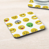 Emoji-glückliches Gesicht Untersetzer (Linke Seite)