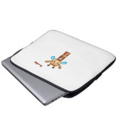 Emoji-glückliches Giraffengesicht Laptopschutzhülle (Vorne Knopf)
