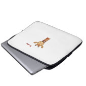 emoji-glückliches Giraffengesicht Laptopschutzhülle (Vorne Knopf)