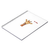 emoji-glückliches Giraffengesicht Notizblock (Linke Seite)