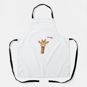 emoji-glückliches Giraffengesicht Schürze