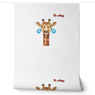 Emoji-glückliches Giraffengesicht Tapete