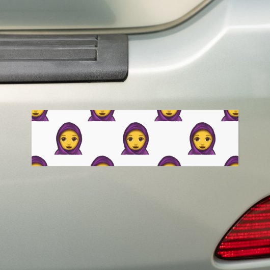 Emoji hajib autoaufkleber (Auf Auto)