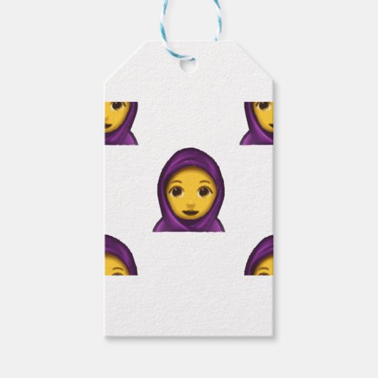 Emoji hajib geschenkanhänger (Vorderseite)