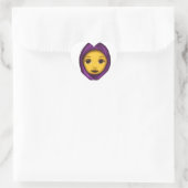 Emoji hajib Herz-Aufkleber (Tasche)