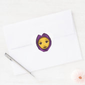 Emoji hajib Herz-Aufkleber (Umschlag)