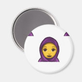 emoji hajib magnet (Vorderseite/Rückseite)