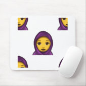 Emoji hajib mousepad (Mit Mouse)