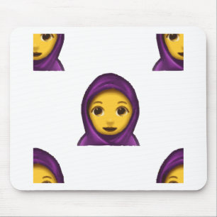 Emoji hajib mousepad
