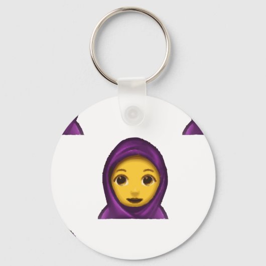 Emoji hajib schlüsselanhänger (Vorderseite)
