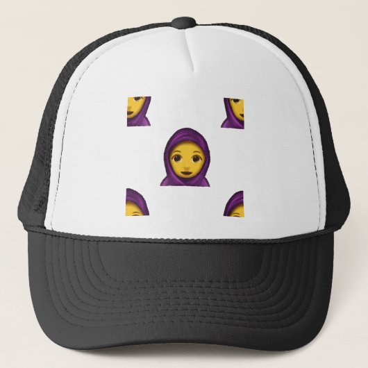 Emoji hajib truckerkappe (Vorderseite)