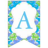 Emoji 😀 Happy Albern Pastel Faces 2 Wimpelkette (Dritte Fahne)