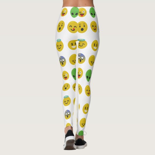 Emoji-Happy-face-Leggings Leggings (Rückseite)