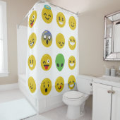 Emoji Happy Gesicht Duschvorhang (Beispiel)
