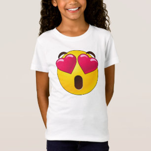 Emoji Heart Eyes Valentines T - Shirt