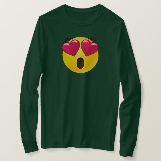 Emoji Heart Eyes Valentines T-Shirt (Design vorne)