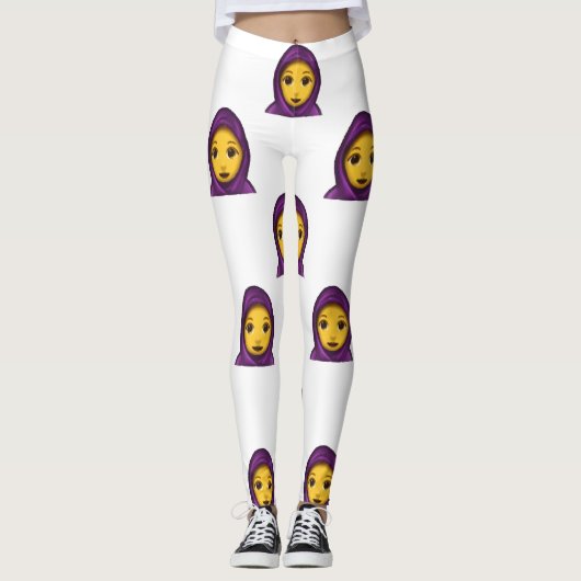 Emoji Hijab Leggings (Vorderseite)