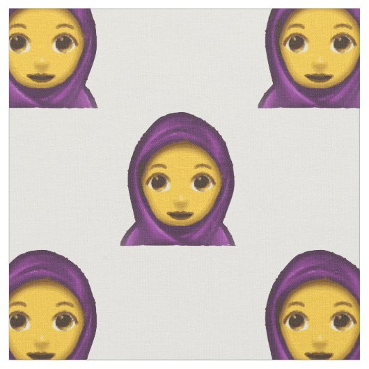 Emoji Hijab Stoff (Nahaufnahme)