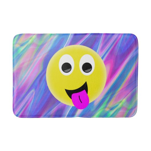 Emoji-Hologramm-Badematte Badematte (Vorderseite)