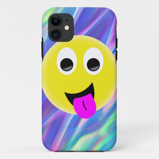 Emoji-Hologramm Case-Mate iPhone Hülle (Rückseite)