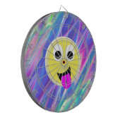 Emoji-Hologramm Dartscheibe (Vorderseite Links)