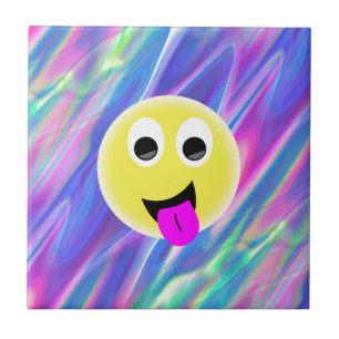 Emoji-Hologramm Fliese