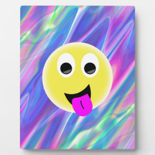 Emoji-Hologramm Fotoplatte