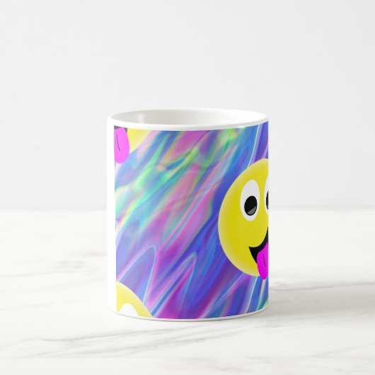 Emoji-Hologramm Kaffeetasse (Mittel)