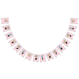 Emoji Holographic Smile Pink Wimpelkette