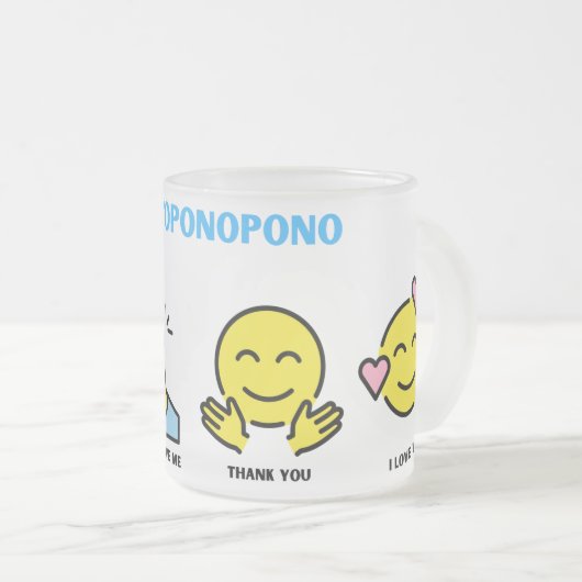 Emoji Ho'oponopono Tasse (VorderseiteRechts)