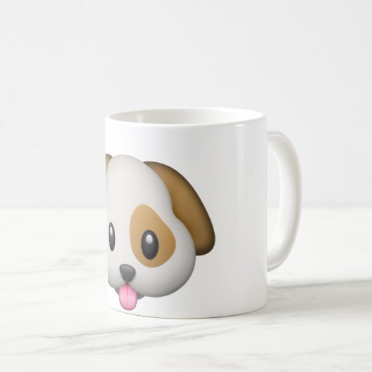 emoji HundeTasse Kaffeetasse (VorderseiteRechts)