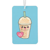 Emoji Iced Latte Autolufterfrischer (Rückseite)