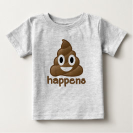 Emoji kacken geschieht baby t-shirt