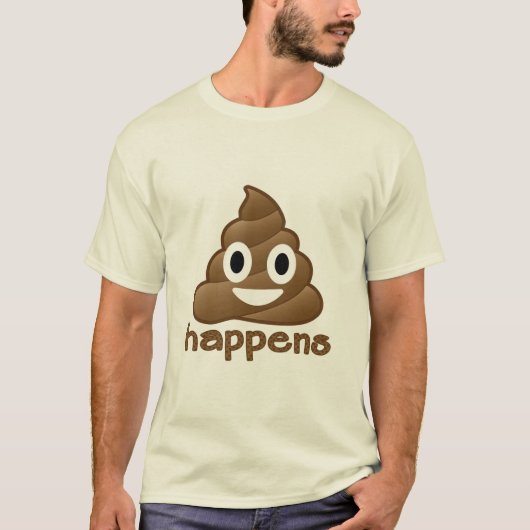 Emoji kacken geschieht T-Shirt (Vorderseite)